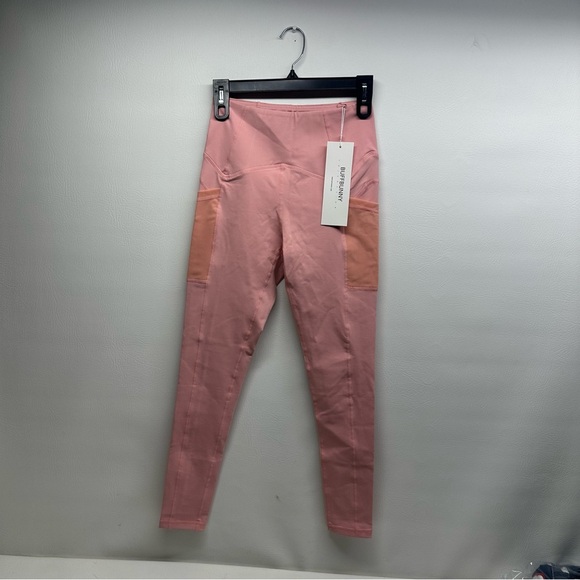 BUFFBUNNY High-Waisted Pink Leggings SIZE MEDIUM NWT - Picture 2 of 8